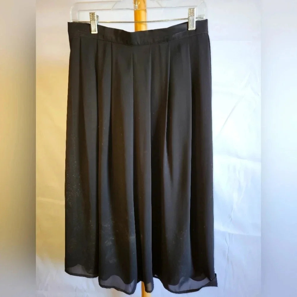 Vintage Braemar Jeremy Skott Black Skirt Side Zipper size 13/14